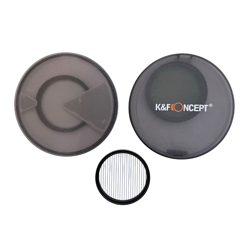 K&F Concept 55mm Nano-X Variable ND32 Black Diffusion 1/8 Blue Streak Filter Set
